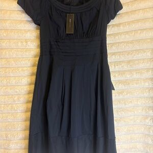 BCBGMaxAzria Dark Blue Midi Dress NWT